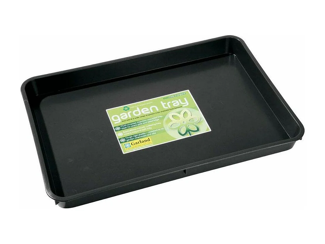 Plateau de jardin en polypropylène noir 57 x 39 x 5 cm