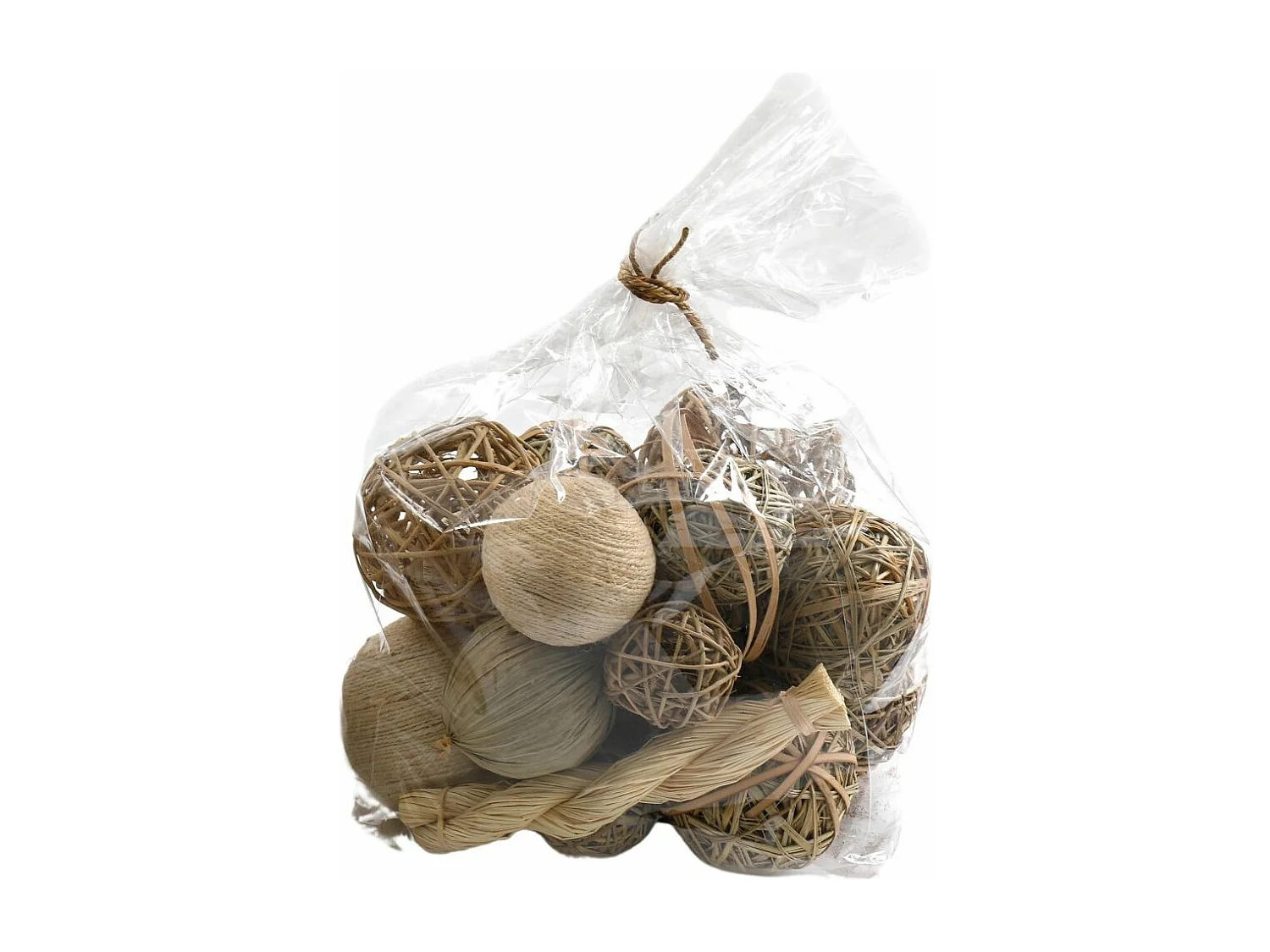 Sachet de boules séchées Natural 26 x 30 cm
