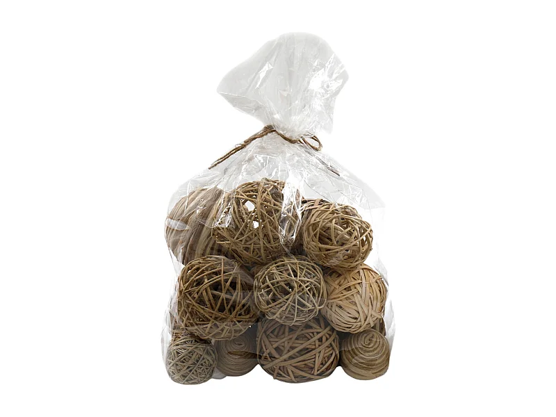 Sachet de boules séchées Natural 26 x 30 cm