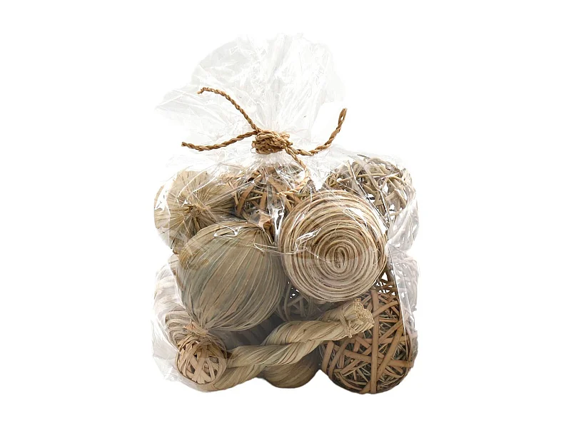 Sachet de boules séchées Natural 24 x 22 cm