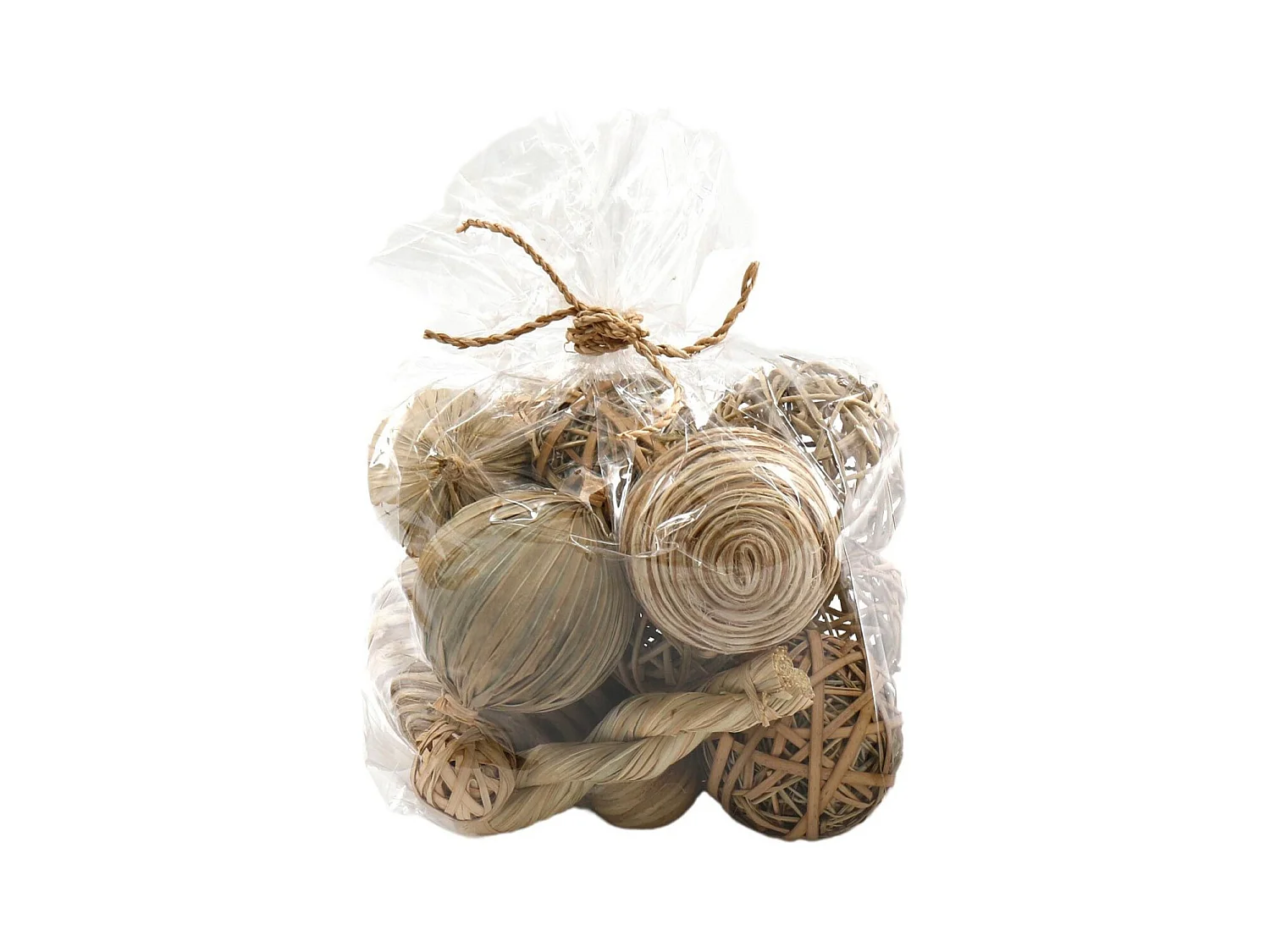 Sachet de boules séchées Natural 24 x 22 cm