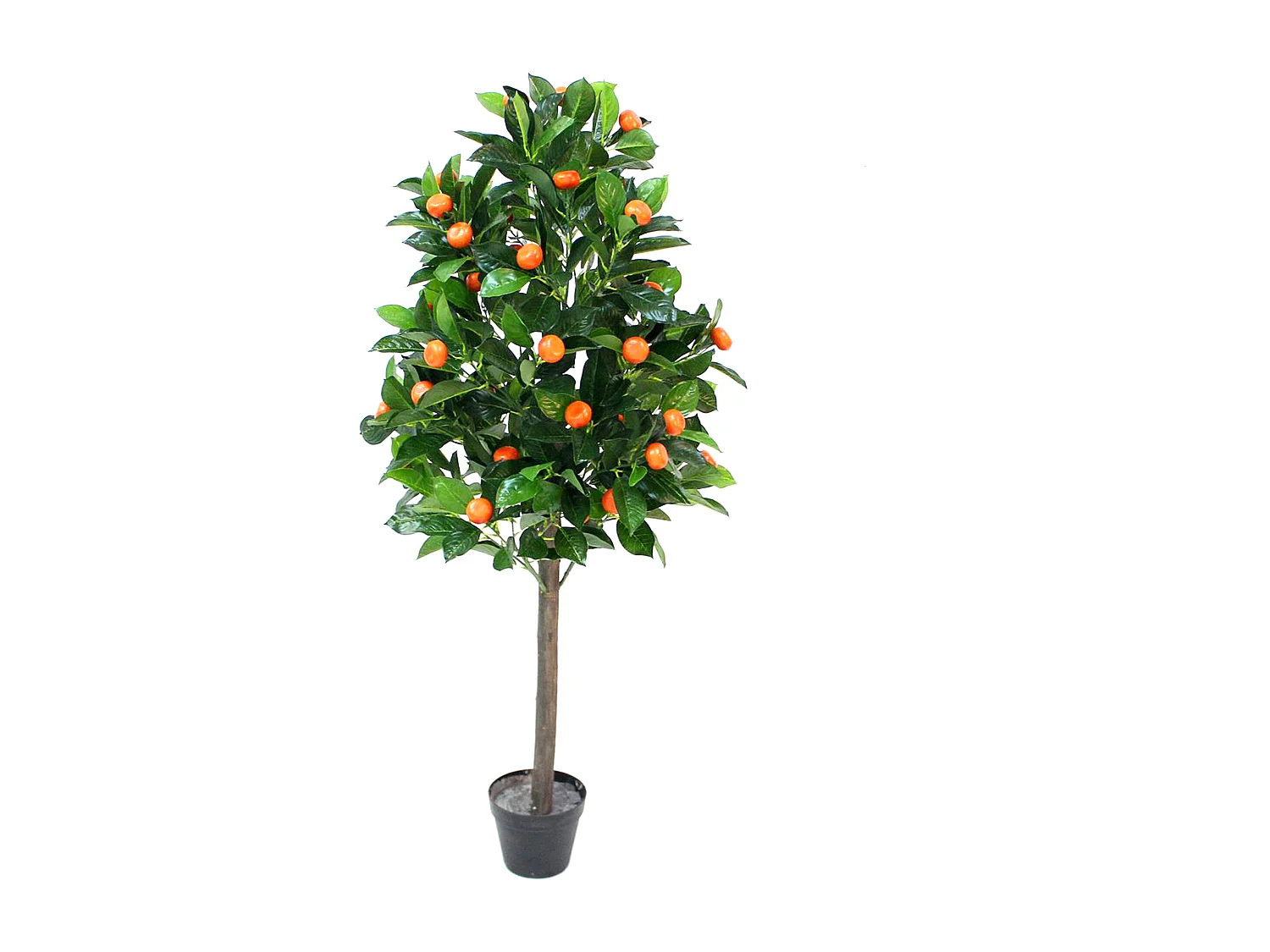 Plante Artificielle Oranger H120cm Vert, Marron, Orange