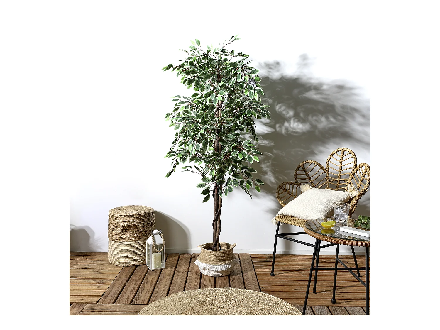 Plante Artificielle Feuillage Panache 160cm Vert