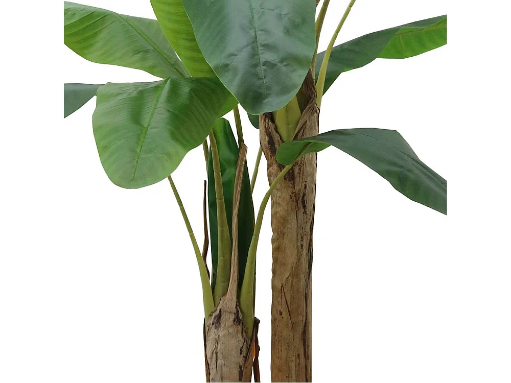 Bananier artificiel 2 troncs hauteur 185 cm