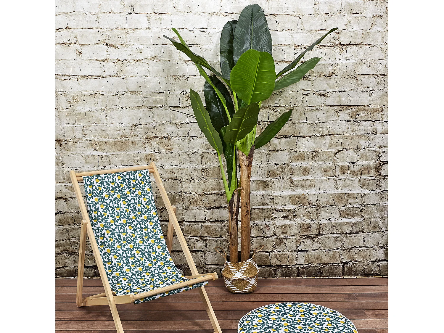 Bananier Artificiel Xxl Vert, Marron