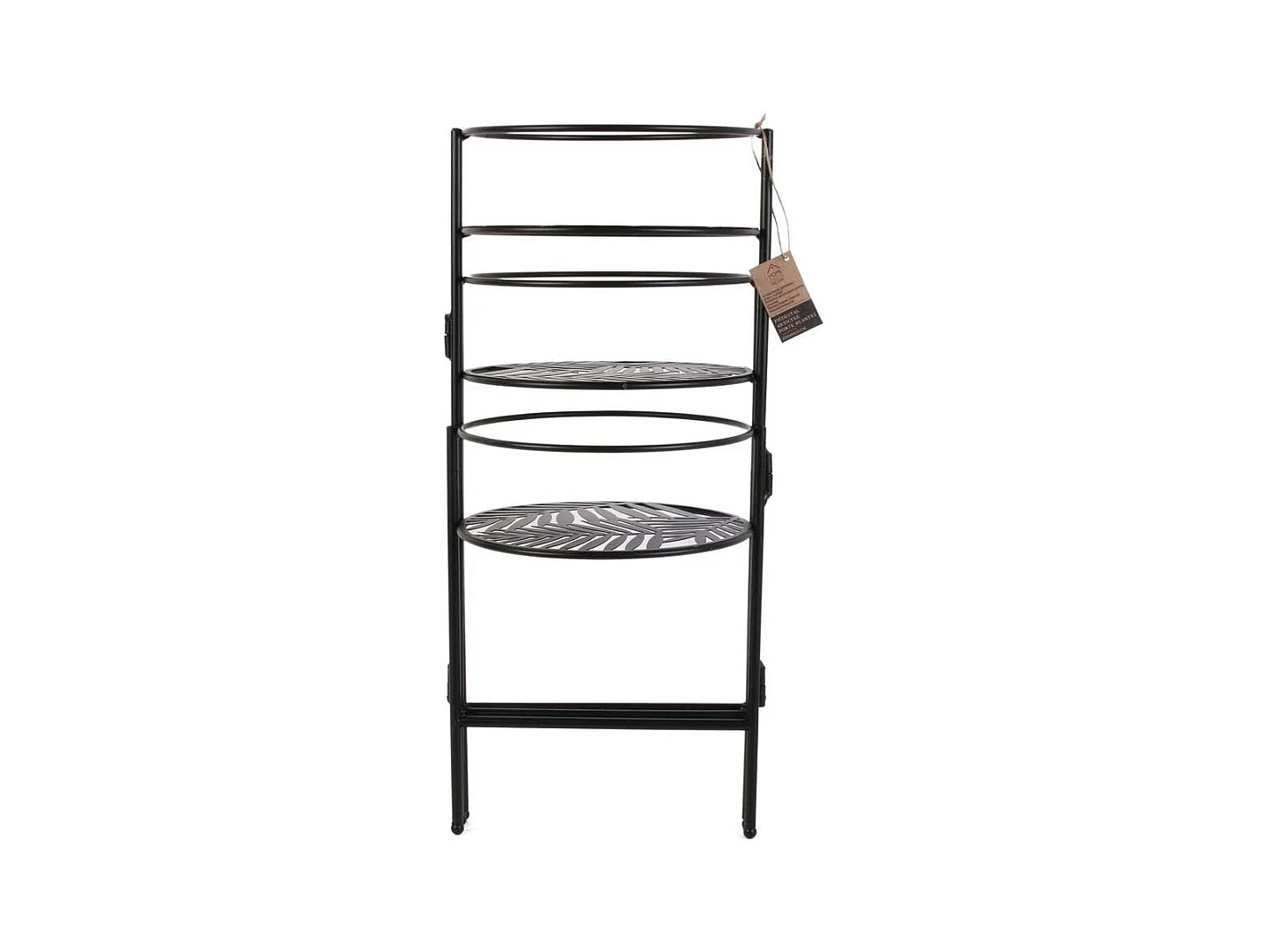 Porte Plantes X3 En Eventail Metal Noir