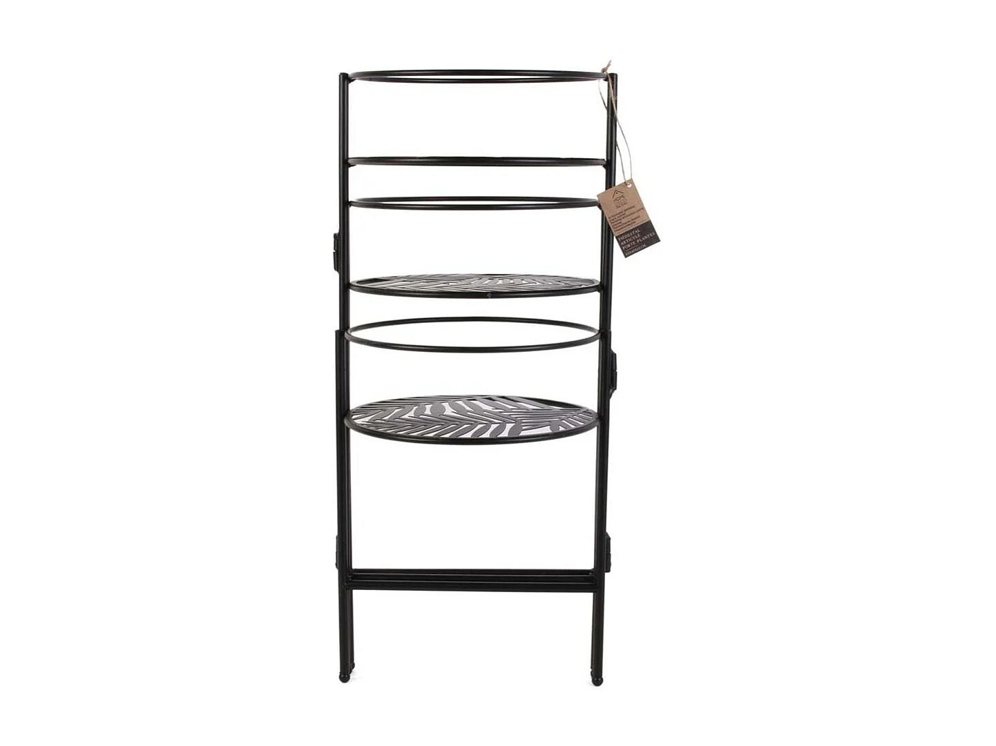 Porte Plantes X3 En Eventail Metal Noir