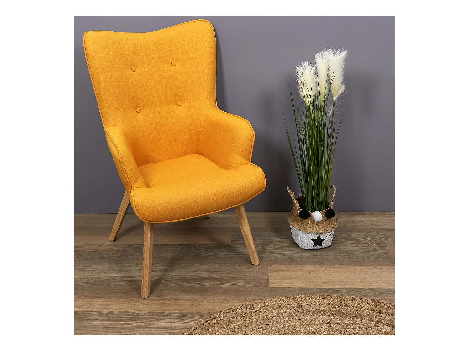 Herbe Et Pampa Artificiel 90cm Vert