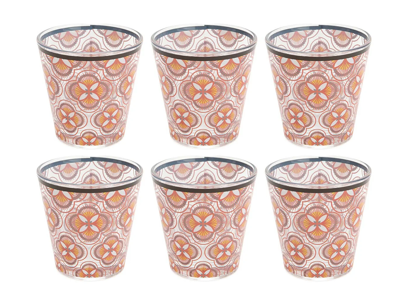 Wasserglas mit Imany-Motiven (6er-Set)