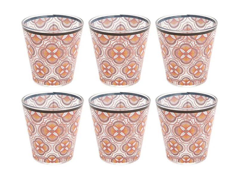 Wasserglas mit Imany-Motiven (6er-Set)