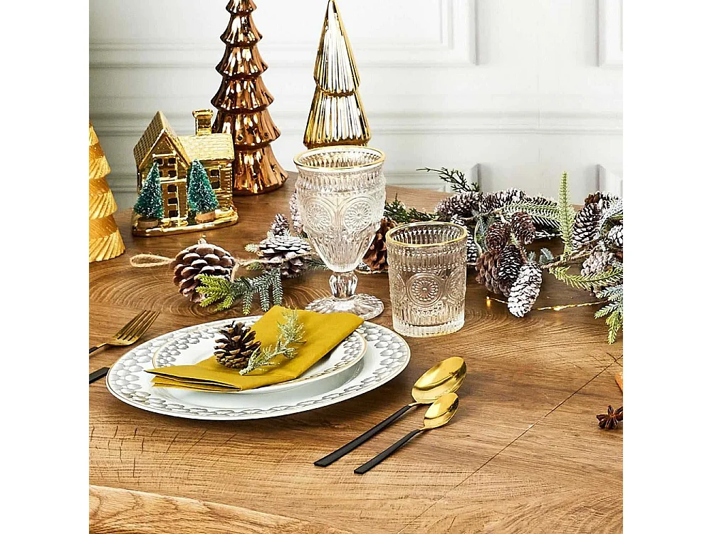 Set aus 6 Gläsern mit Goldrand