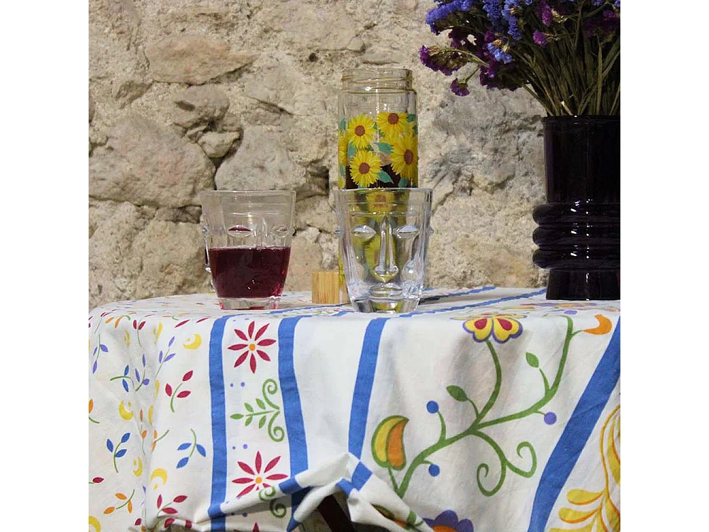 Verre à eau Visage transparent 8 x 10 cm Lot de 2