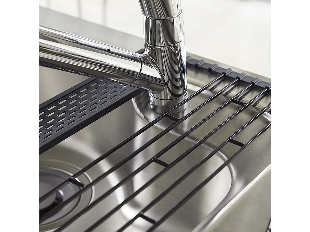 Egouttoir pliable en métal et silicone Drainer