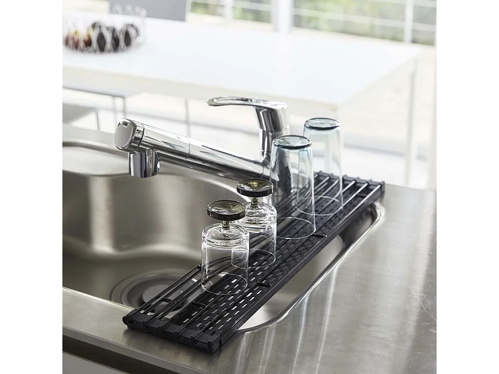 Egouttoir pliable en métal et silicone Drainer