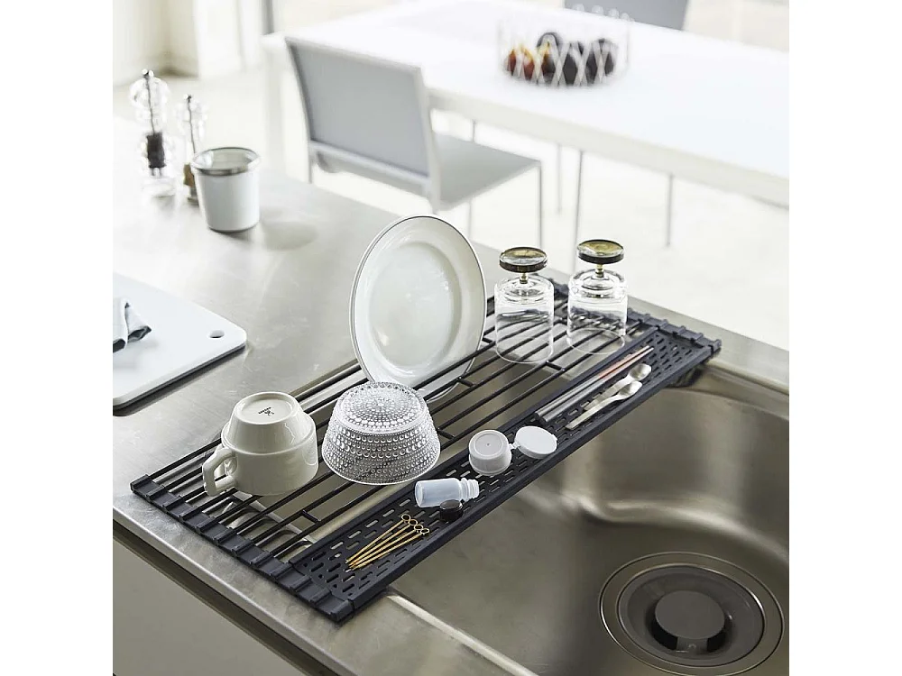 Egouttoir pliable en métal et silicone Drainer