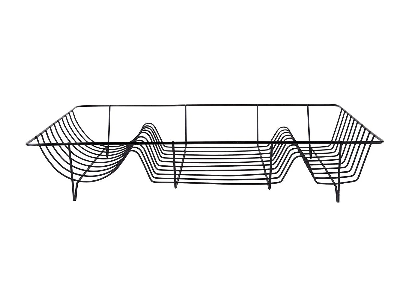 Egouttoir à vaisselle en métal avec plateau Dish