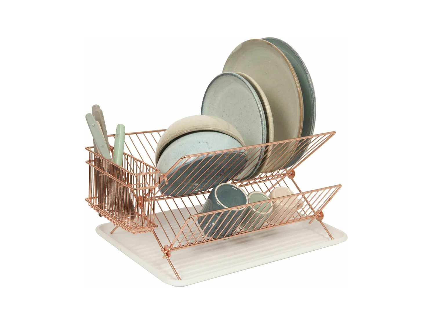 Egouttoir à vaisselle en métal Rack