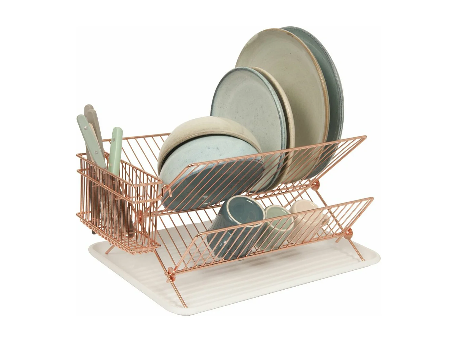 Egouttoir à vaisselle en métal Rack