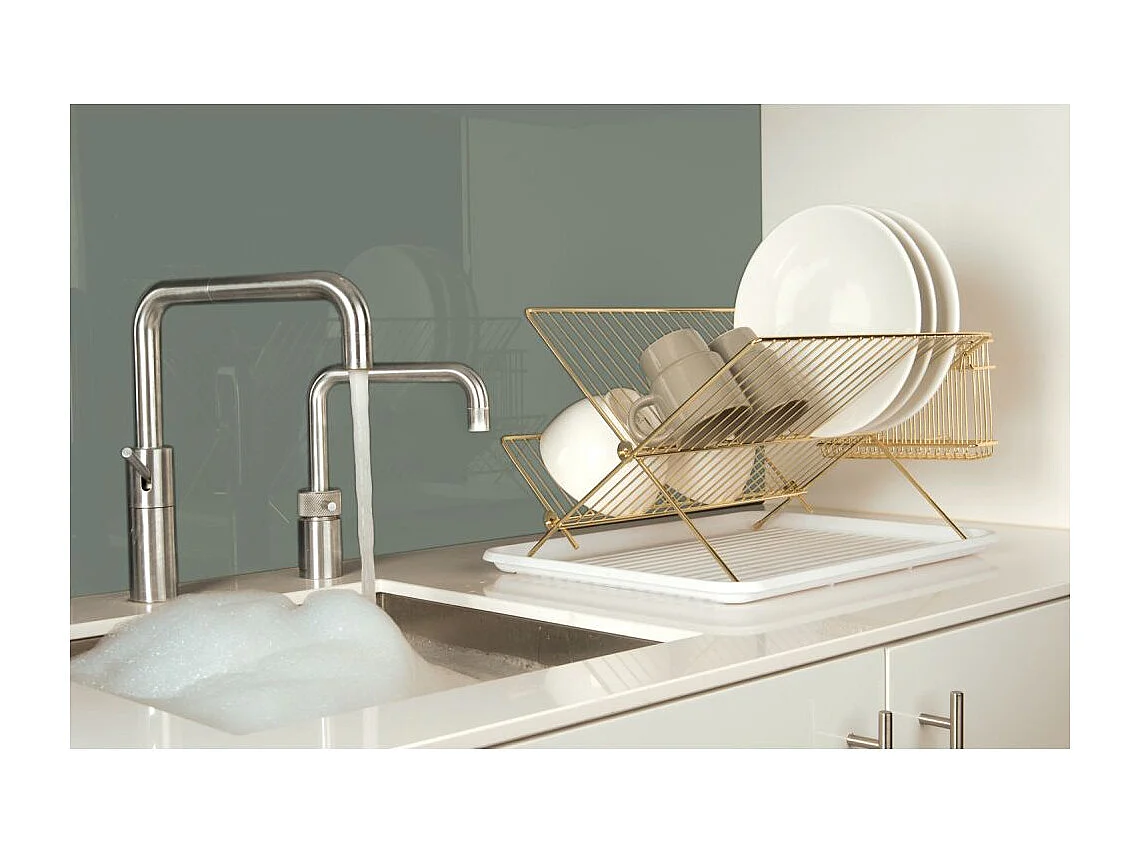 Egouttoir à vaisselle en métal Rack