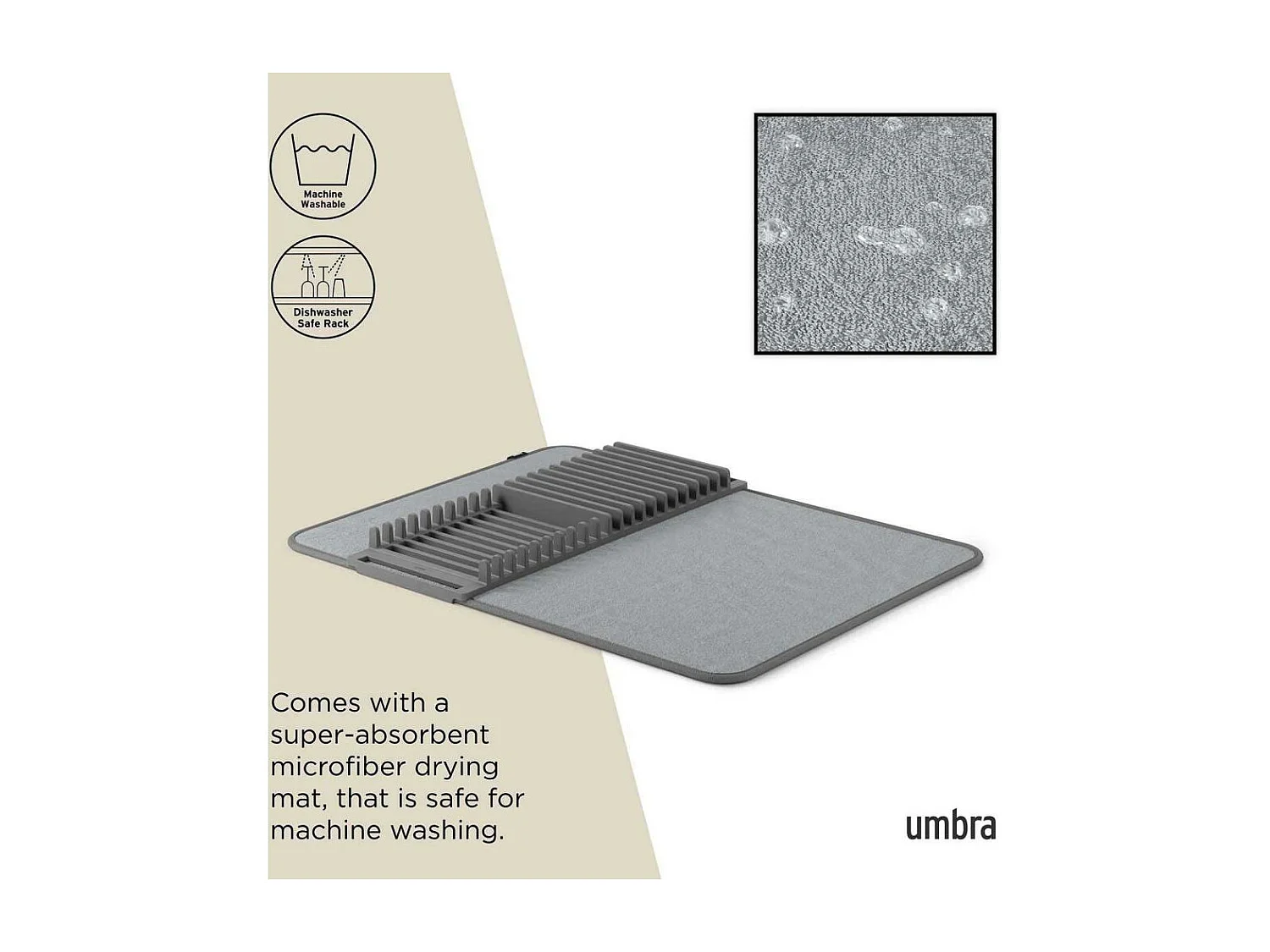 Tapis de séchage vaisselle pliable Udry