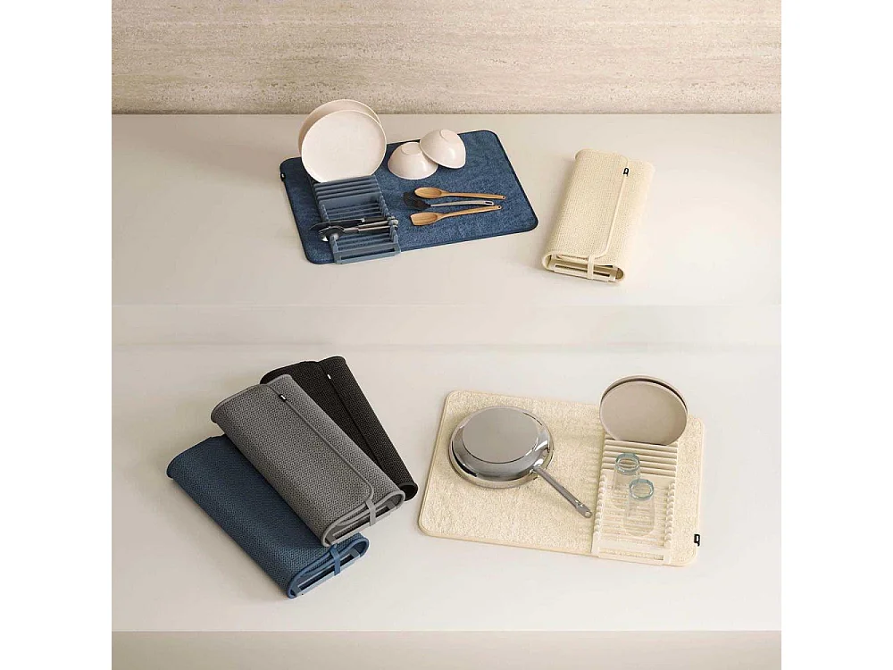 Tapis de séchage vaisselle pliable Udry