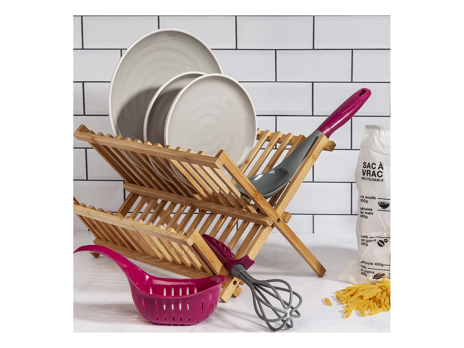 Egouttoir A Vaisselle En Bambou
