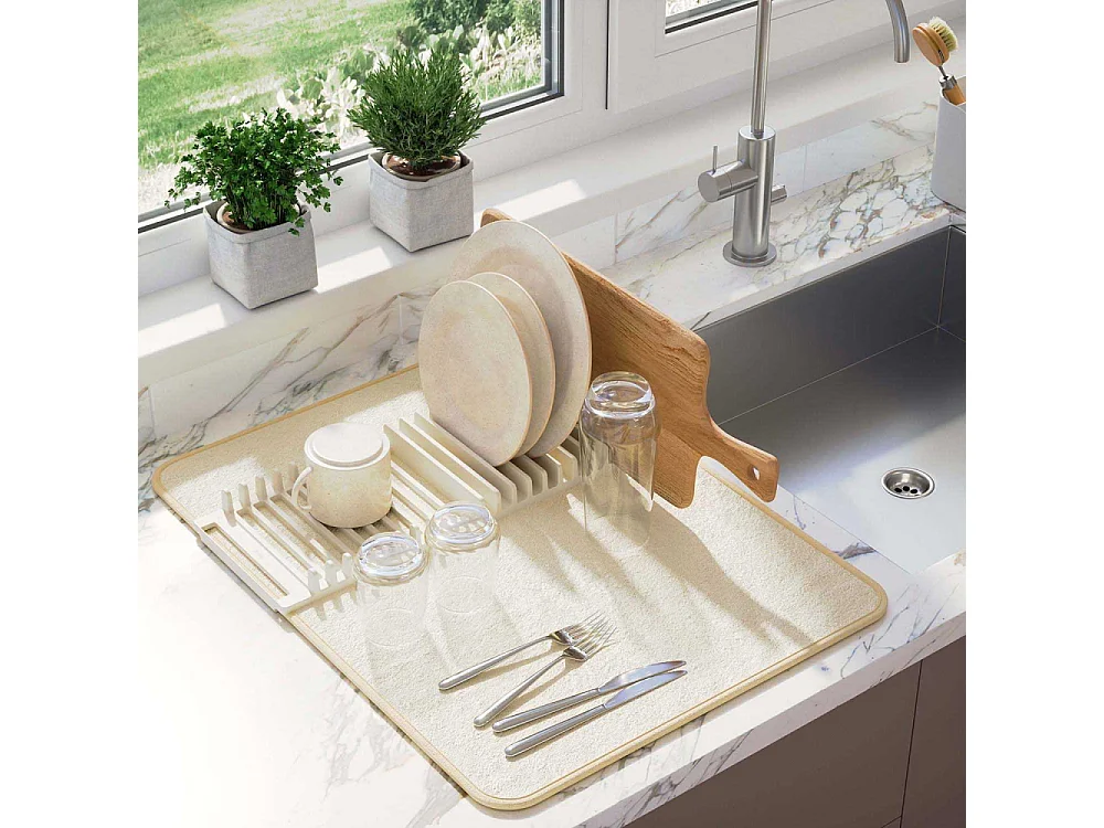 Tapis de séchage vaisselle pliable Udry