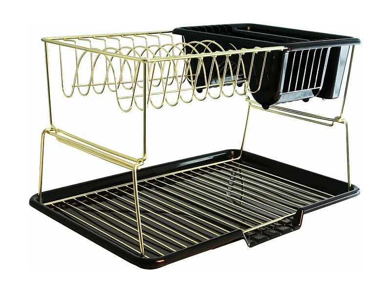 Égouttoir à Vaisselle 2 Niveaux "Cook" 45cm Noir