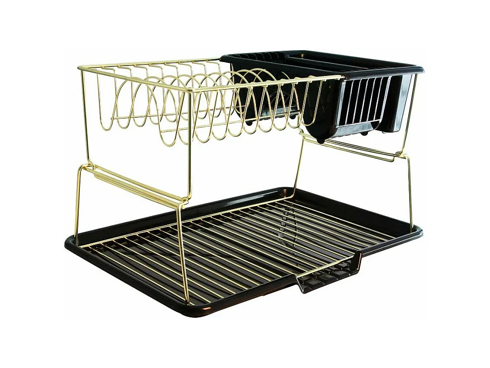 Égouttoir à Vaisselle 2 Niveaux "Cook" 45cm Noir