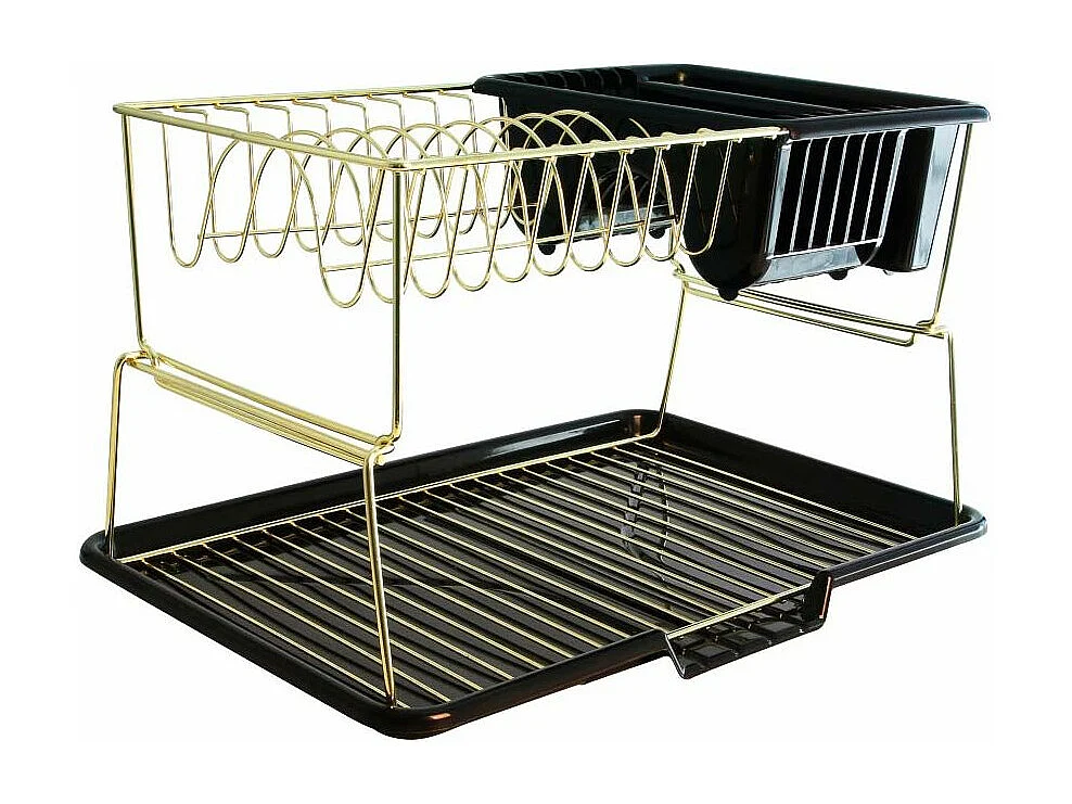 Égouttoir à Vaisselle 2 Niveaux "Cook" 45cm Noir