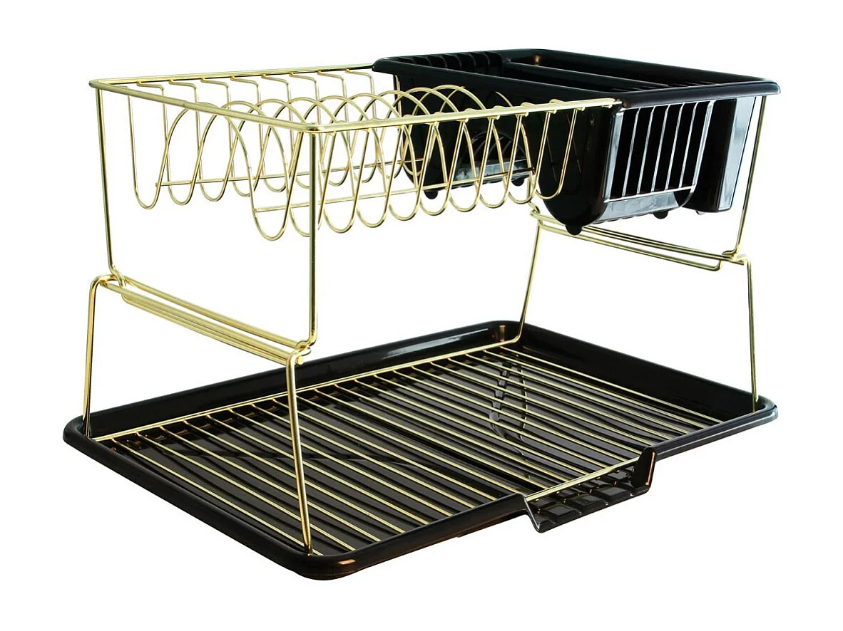 Égouttoir à Vaisselle 2 Niveaux "Cook" 45cm Noir