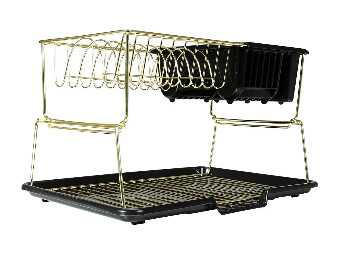 Égouttoir à Vaisselle 2 Niveaux "Cook" 45cm Noir