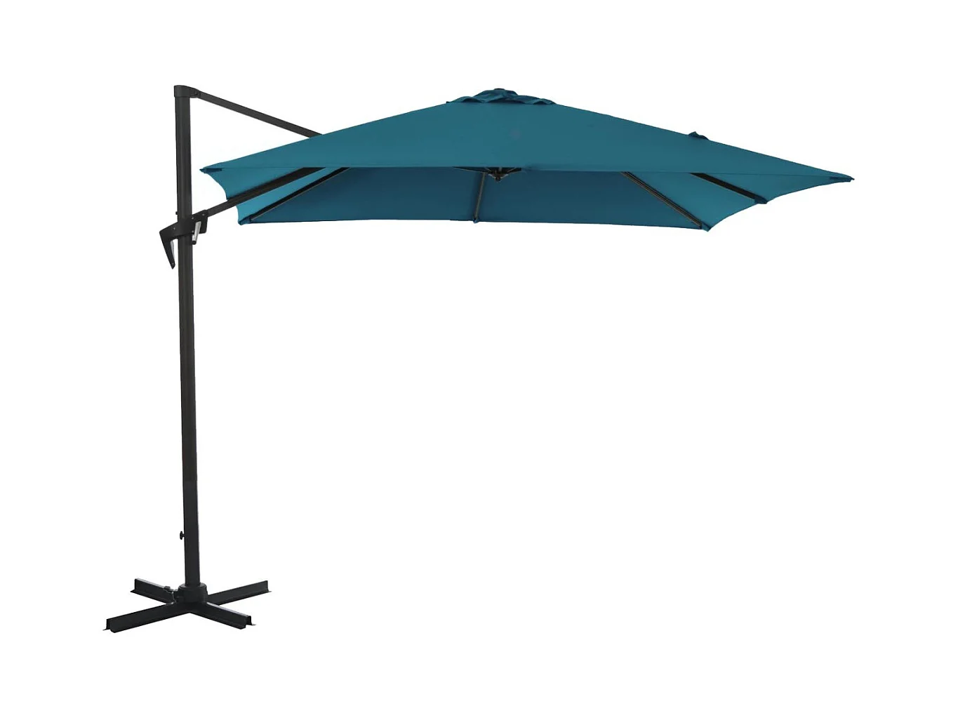 Parasol déporté carré en aluminium 3x3m Roma
