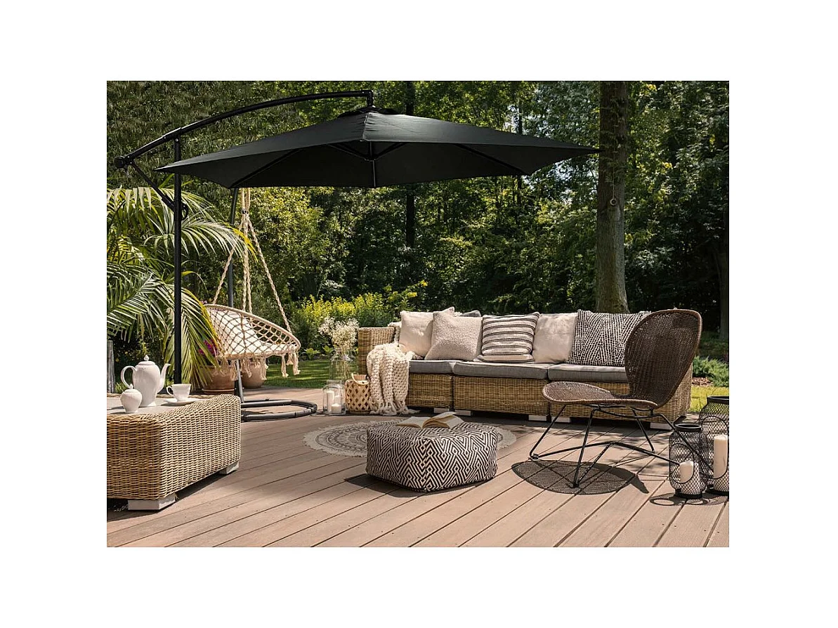 Parasol déporté rond Eko 3 m