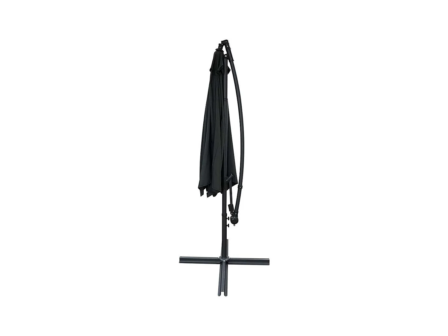 Runder Ampelschirm "Eko" 3m (antrazitgrau)