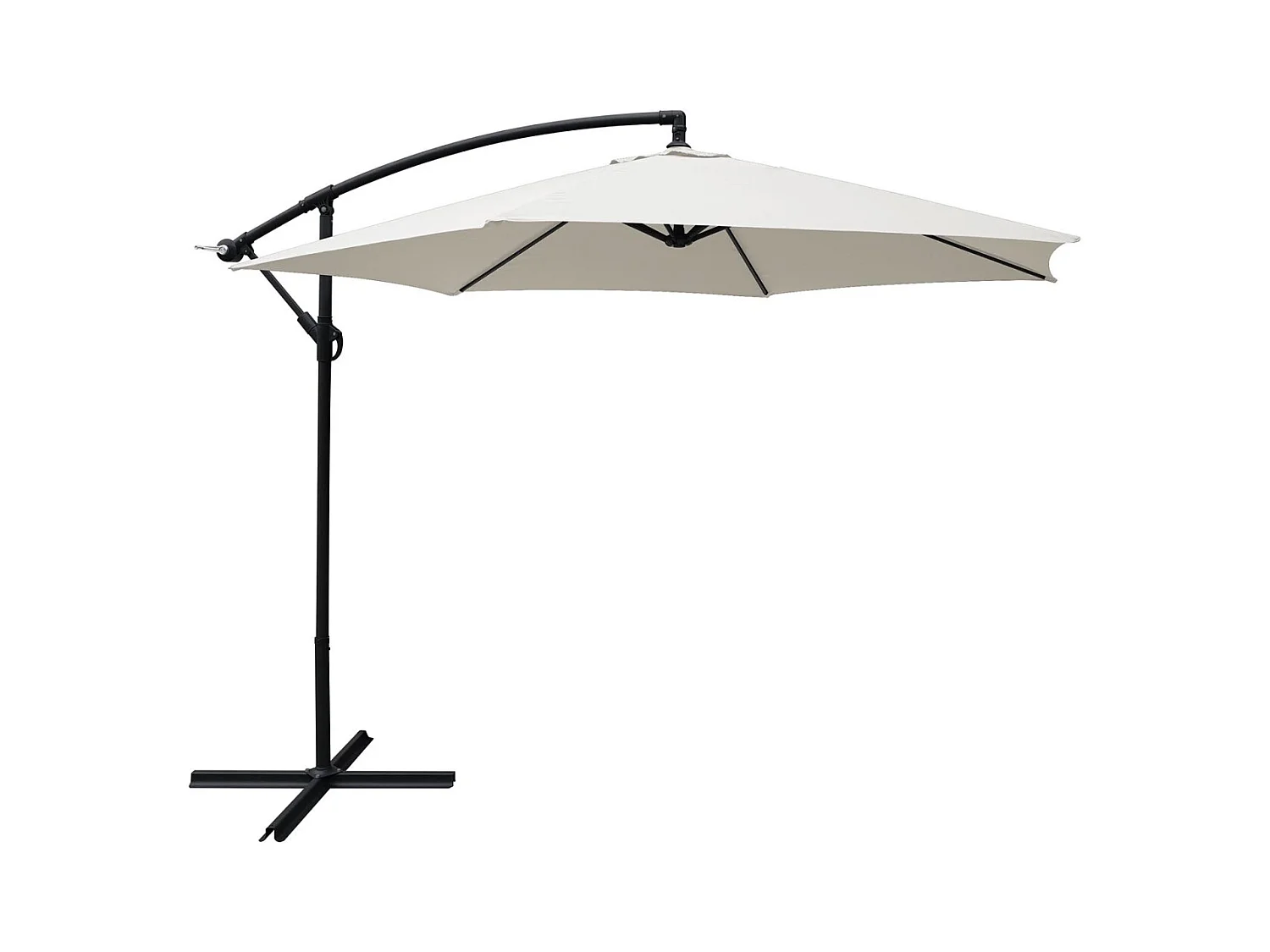 Parasol déporté rond Eko 3 m