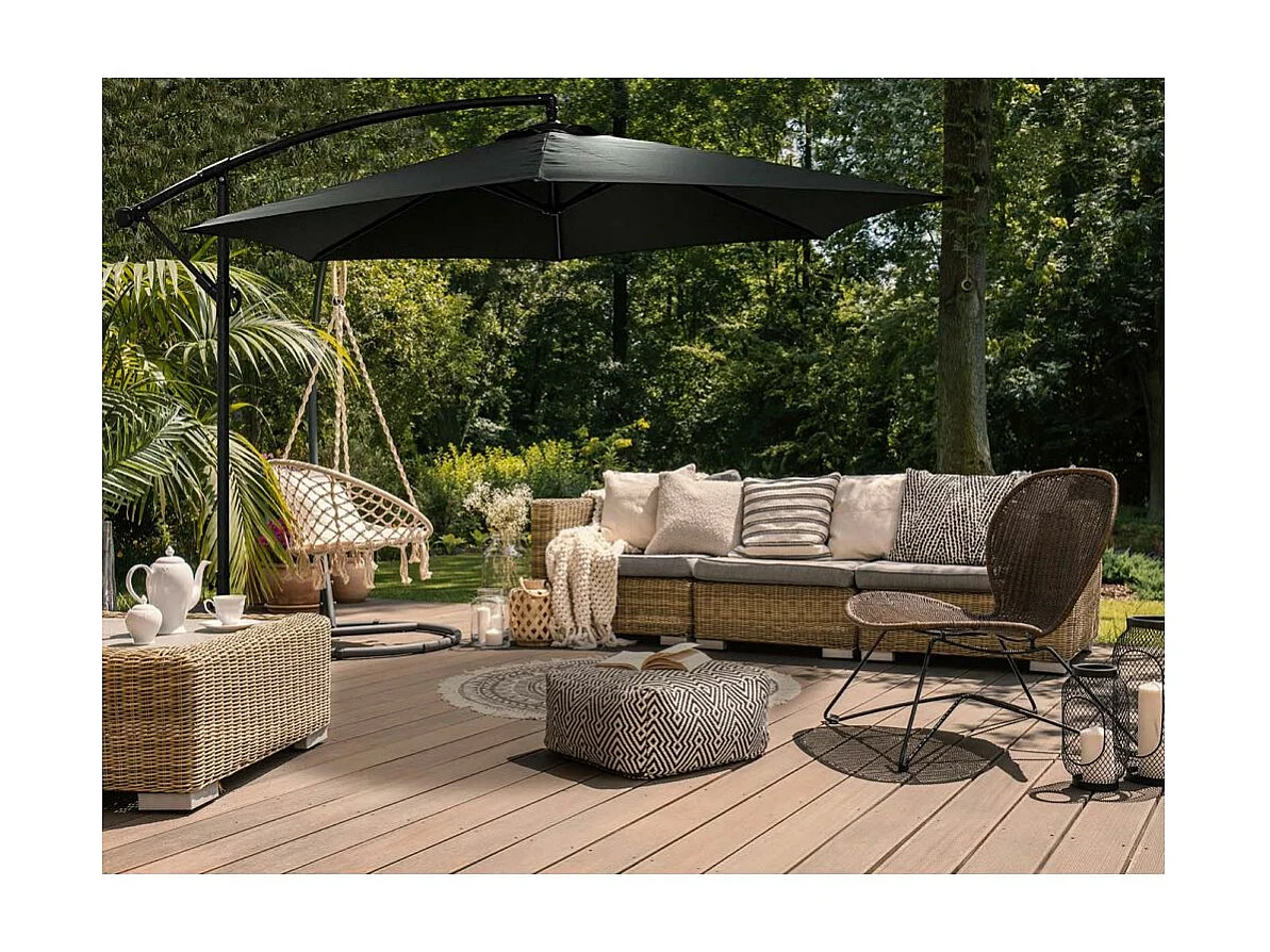 Parasol déporté rond Eko 3 m