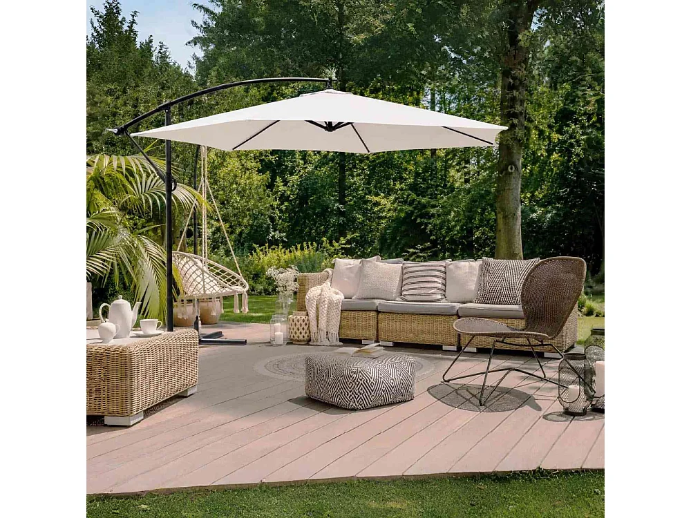 Parasol déporté rond Eko 3 m