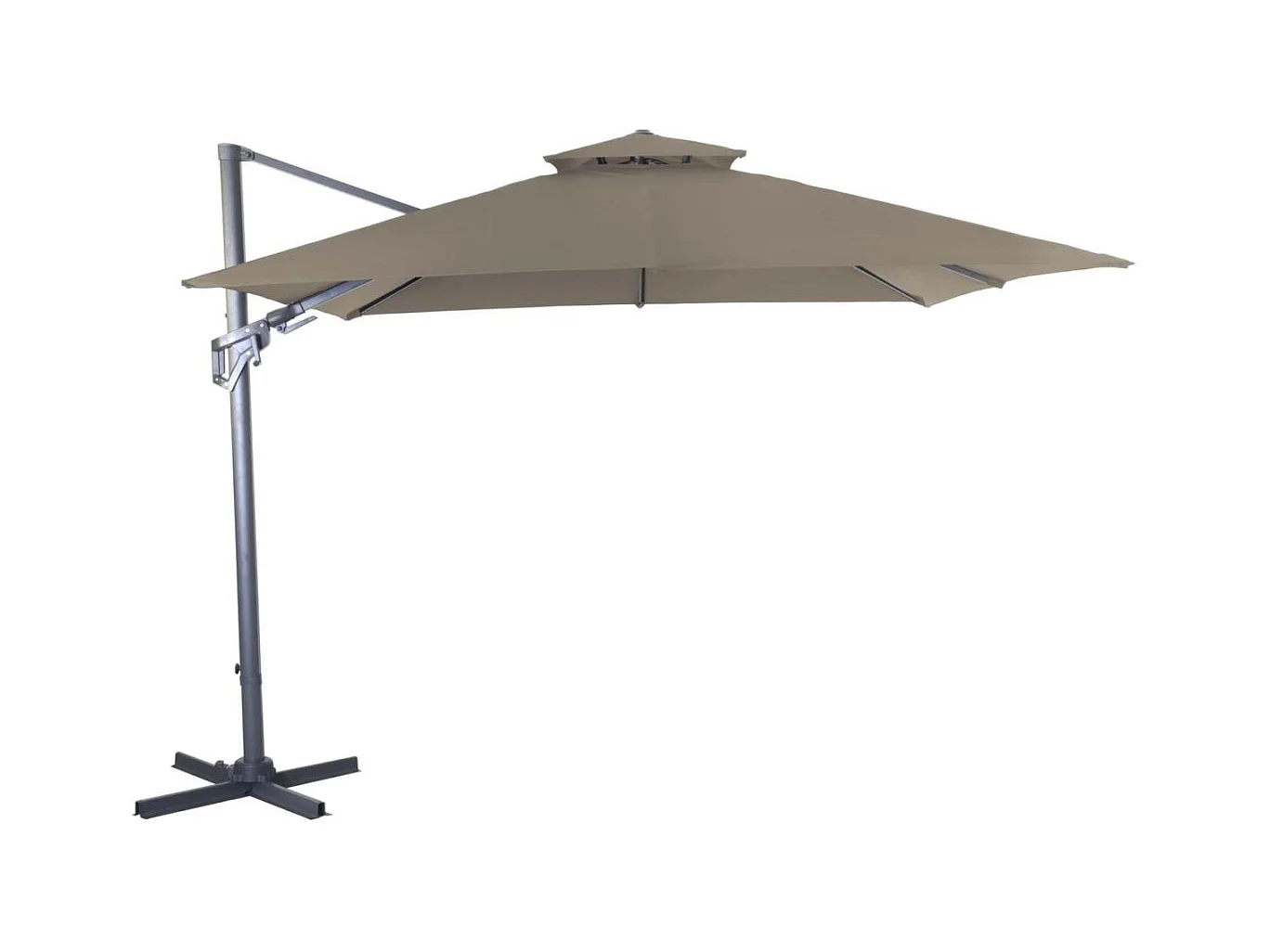 Parasol déporté inclinable et orientable Bioclim 3 x 3 m