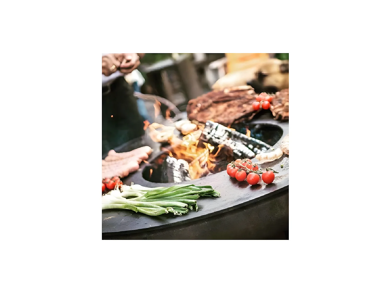 Barbecue brasero  en acier Vulcano Surface de cuisson 82 cm