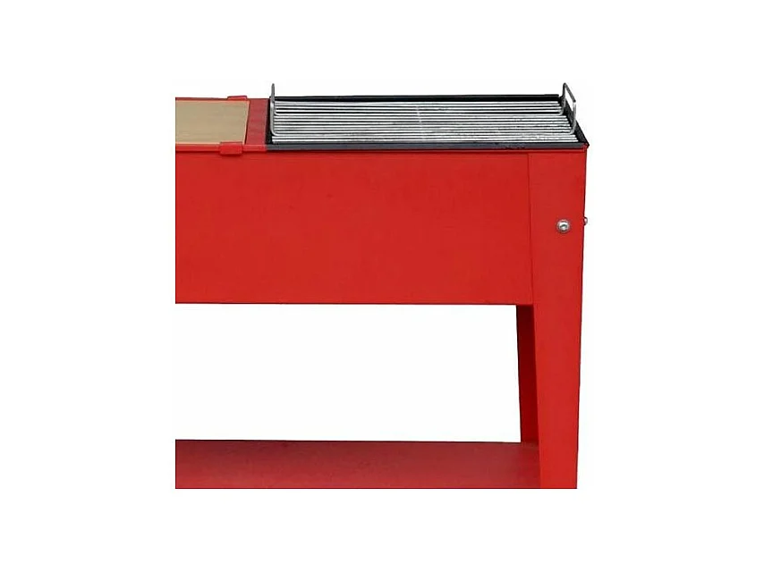 Barbecue charbon de bois en métal sur roulettes Urban