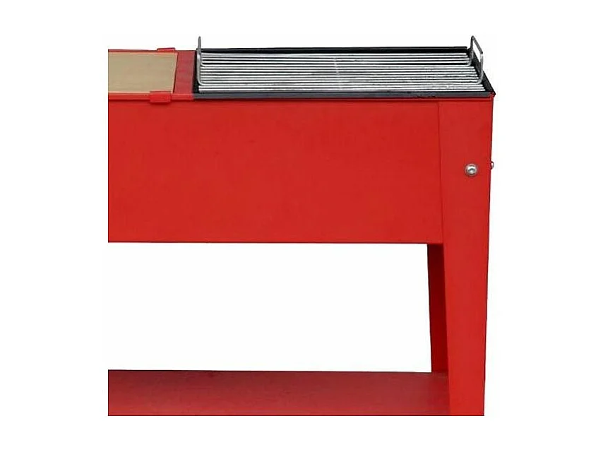 Barbecue charbon de bois en métal sur roulettes Urban