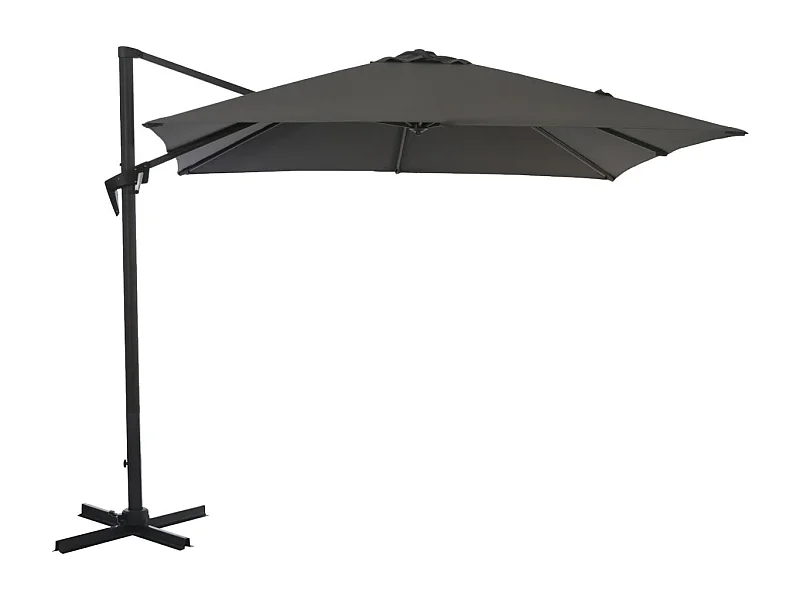 Parasol déporté carré en aluminium 3x3m Roma