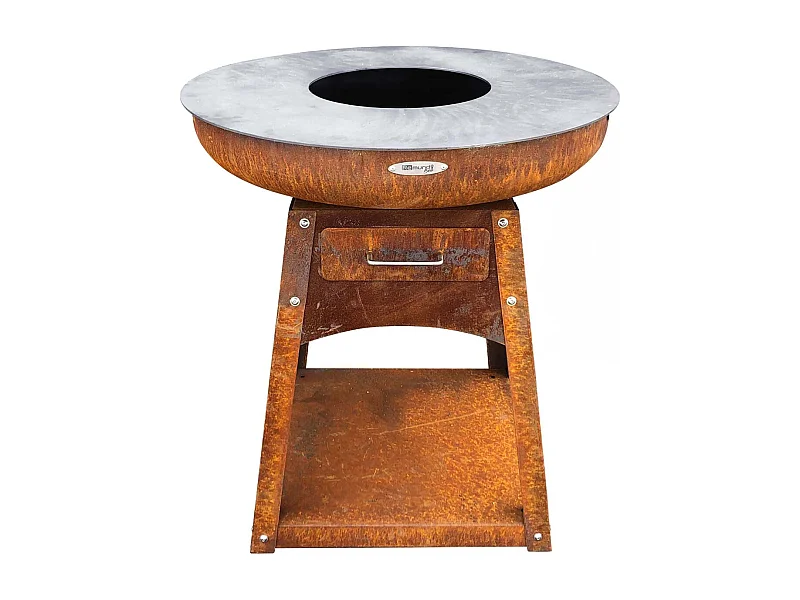 Barbecue brasero en acier Zelos Hauteur 87 cm Diamètre 102 cm