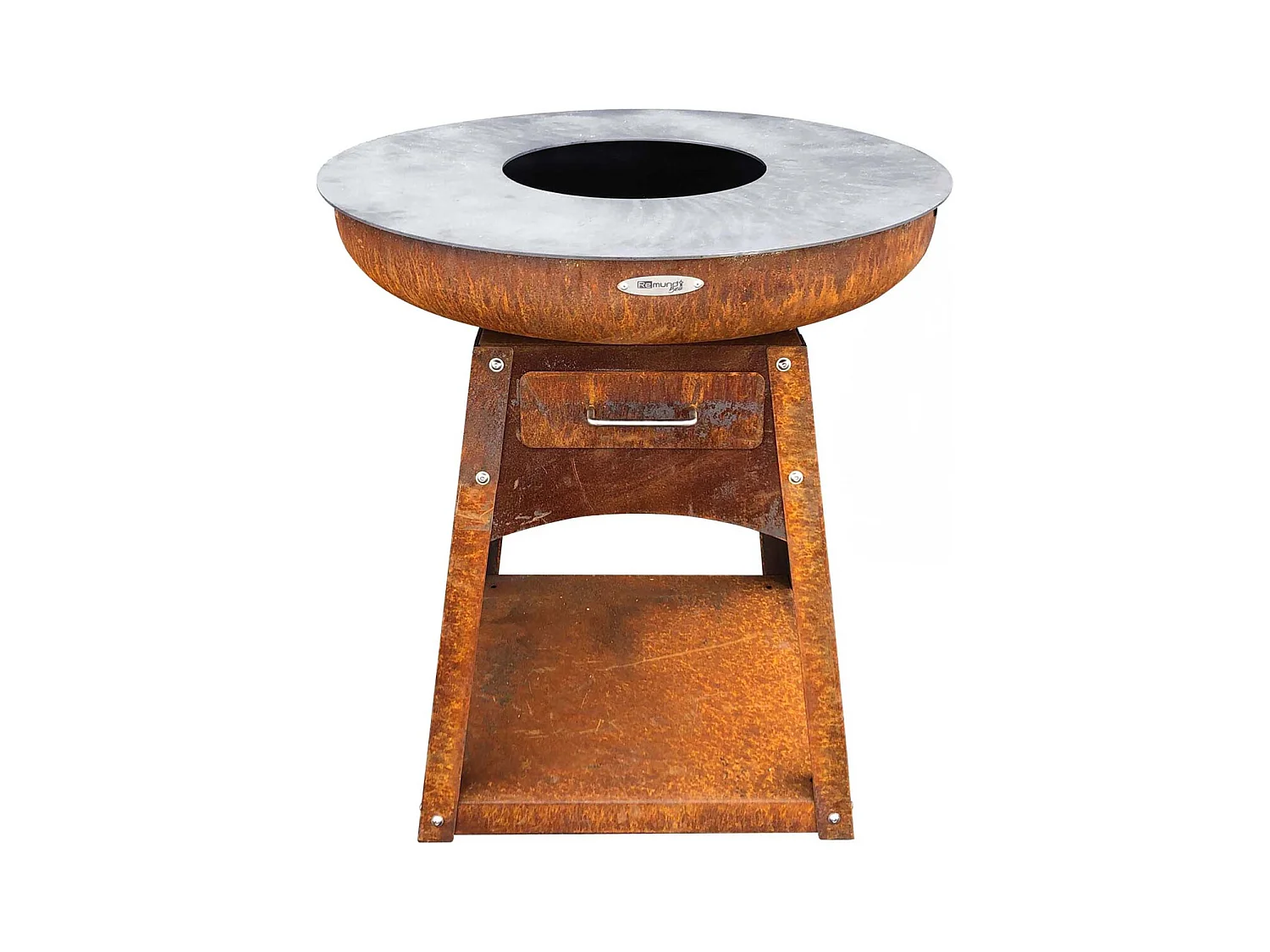 Barbecue brasero en acier Zelos Hauteur 87 cm Diamètre 102 cm