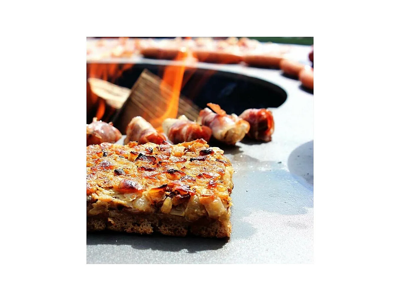 Barbecue brasero en acier Zelos Hauteur 87 cm Diamètre 102 cm