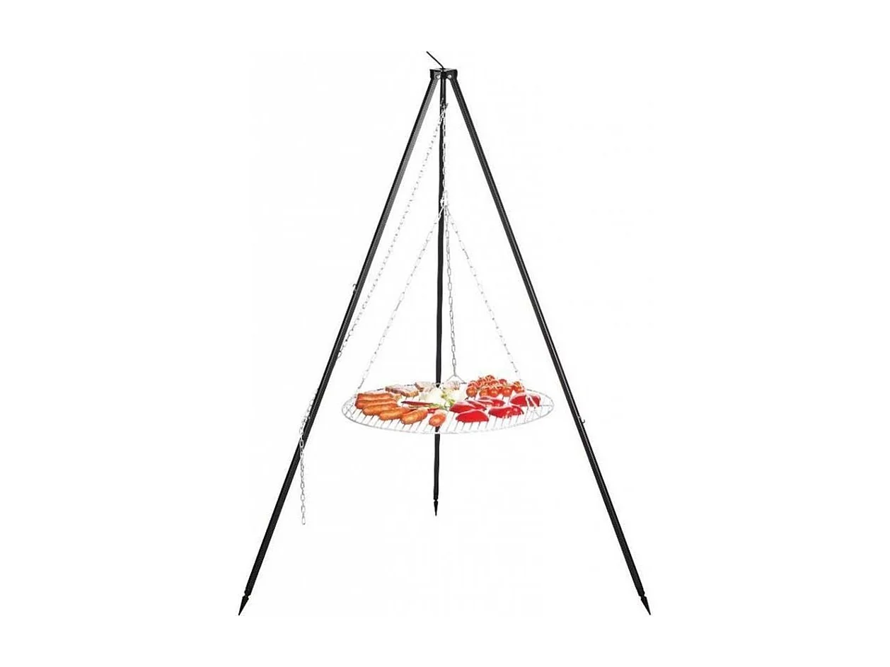Grill de cuisson en acier inoxydable sur trépieds Nobel 60 cm