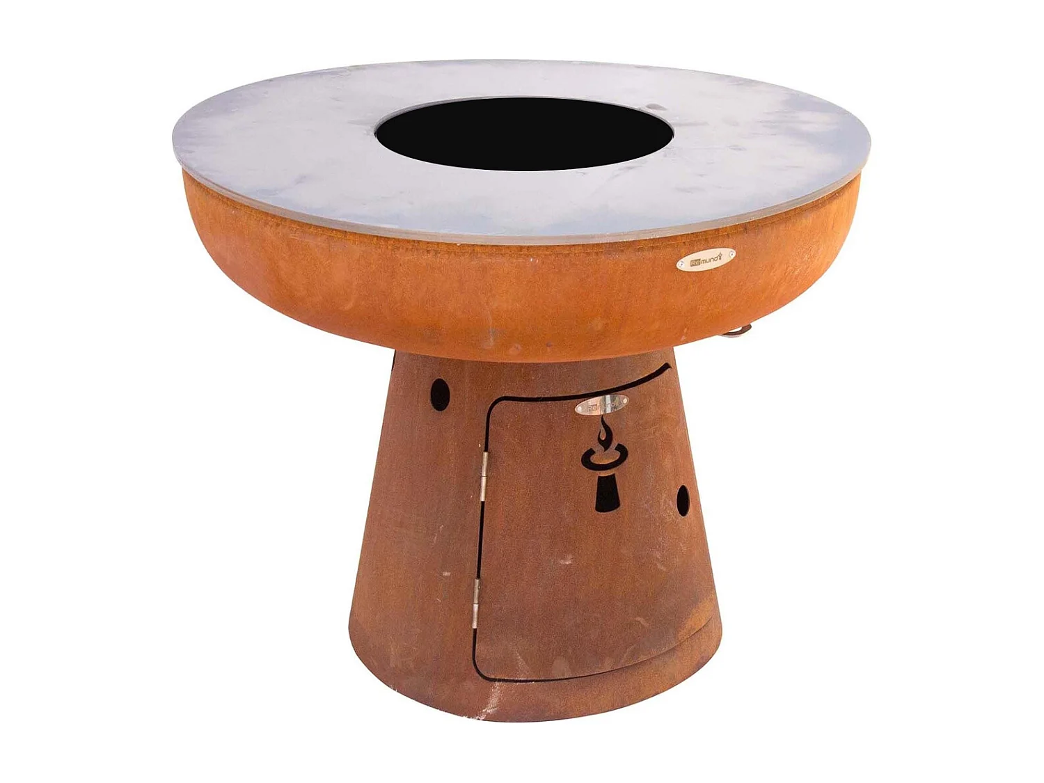 Barbecue brasero en acier  Nero Hauteur 84 cm Diamètre 102 cm