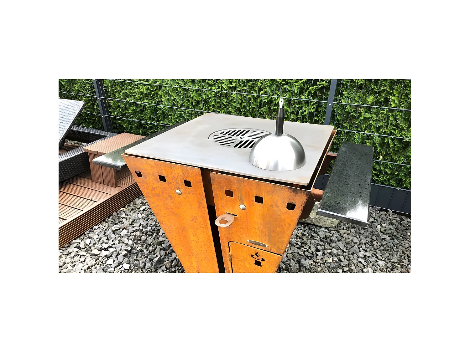 Barbecue Feuerschale aus Stahl Magnus