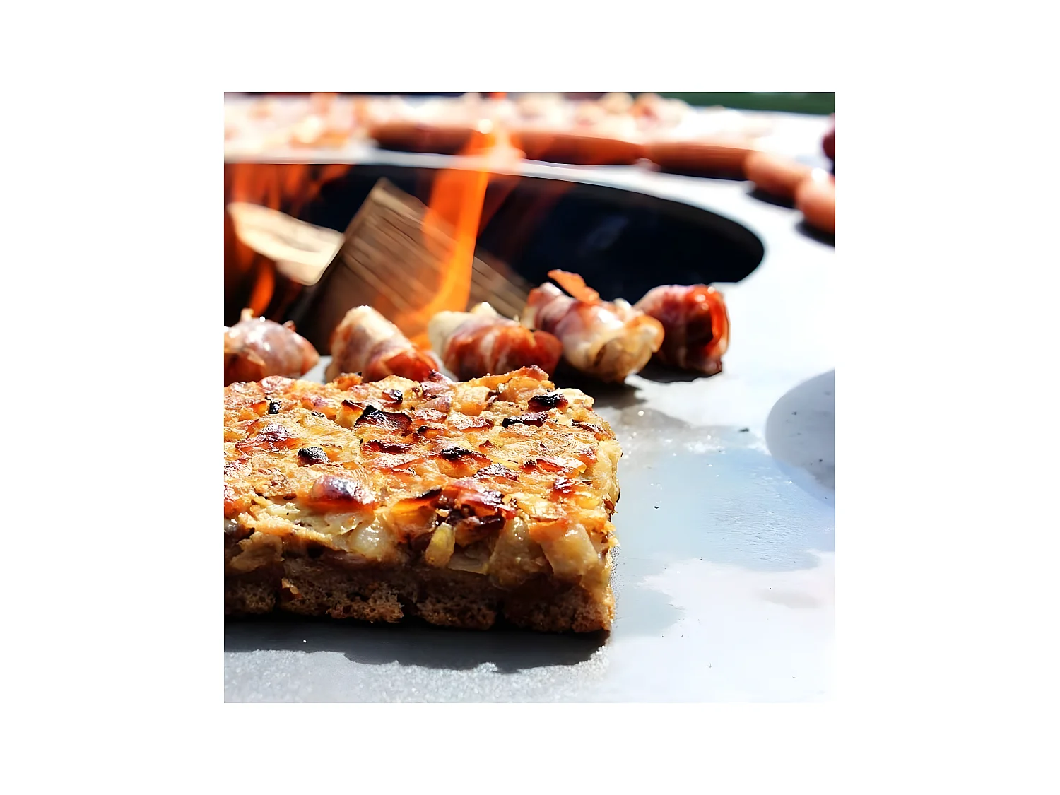 Barbecue brasero en acier Cube Surface de cuisson 82 cm